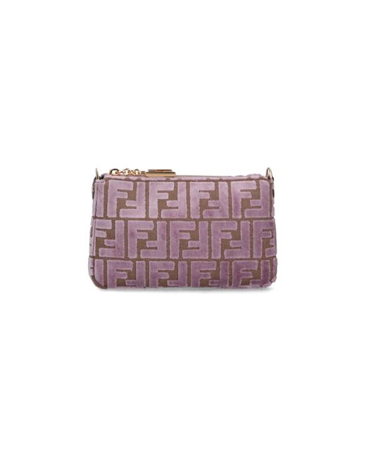 Pouch "Baguette" di Fendi in Purple
