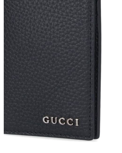 Gucci Black Long Logo Card Holder for men