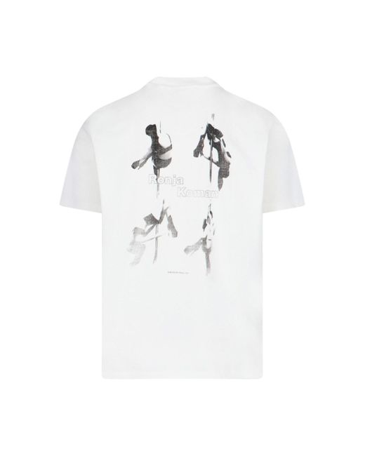 T-Shirt Stampata di Our Legacy in White da Uomo