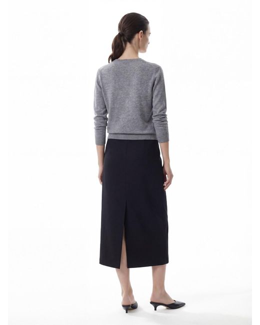 The Row Gray 'Nian' Cashmere Sweater