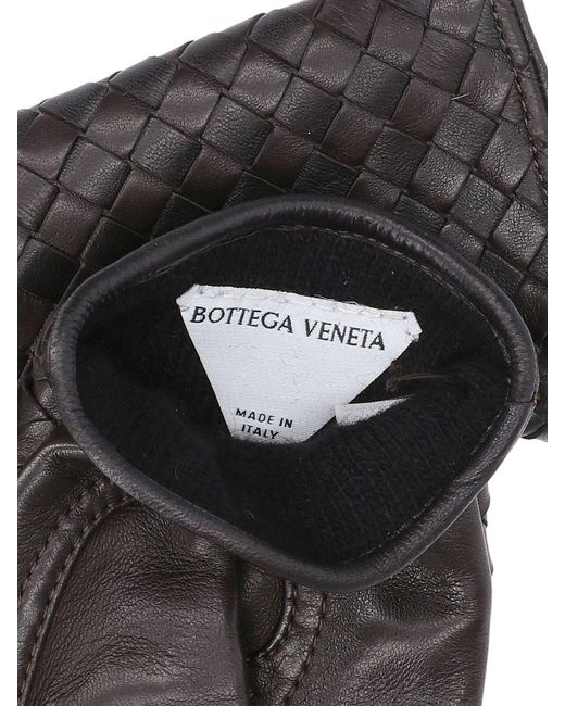 Bottega Veneta Black Lamb Leather Gloves