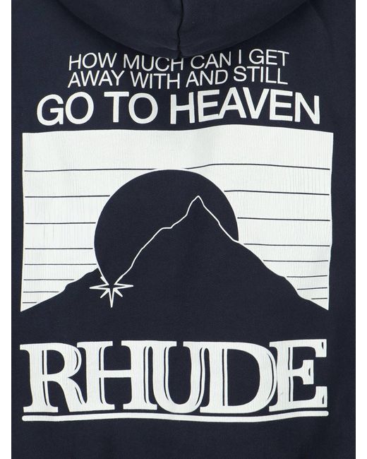 Rhude Blue Sweaters Cotton for men