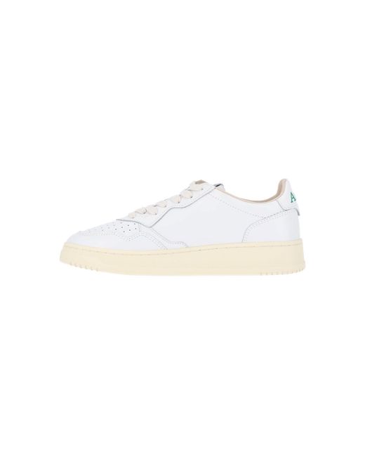 Autry White Leather Sneakers With Rubber Outsole for men