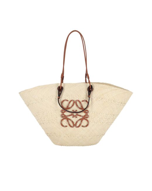 Loewe Natural Large “Anagram Basket” Bag