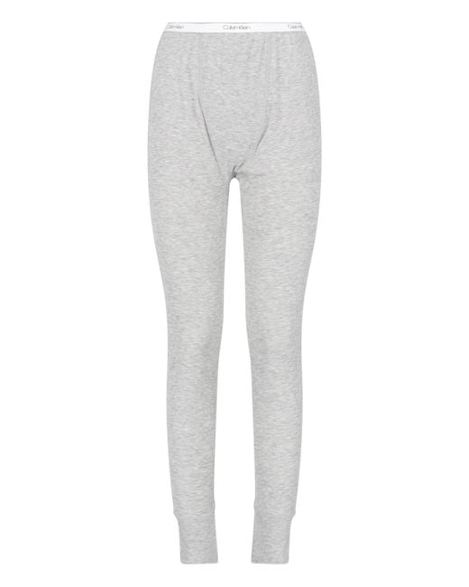 Calvin Klein Gray Slim Tapered Elastic Waistband Trousers