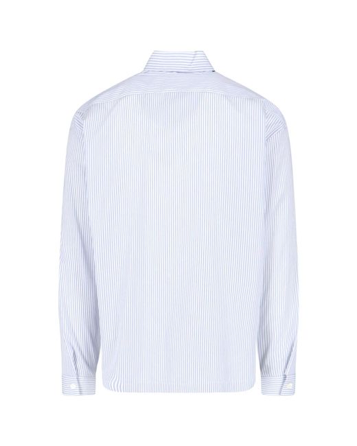 Camicia Zip di Prada in White da Uomo