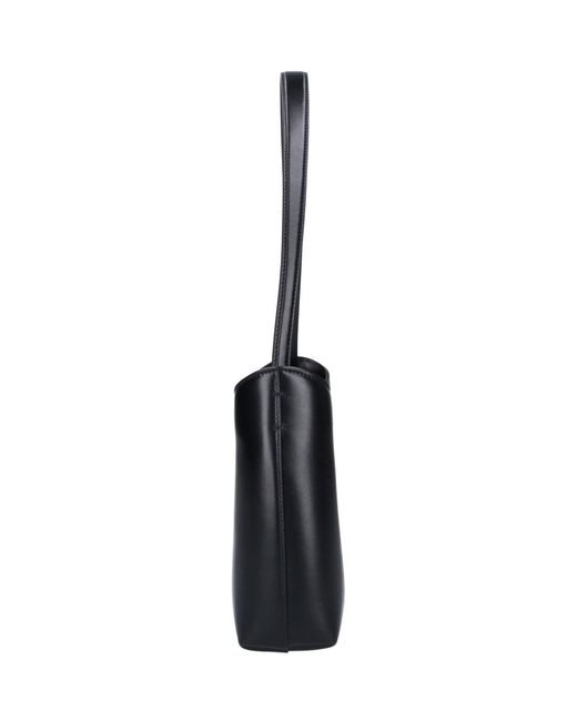The Row Black Shoulder Bag "Alma Baguette"