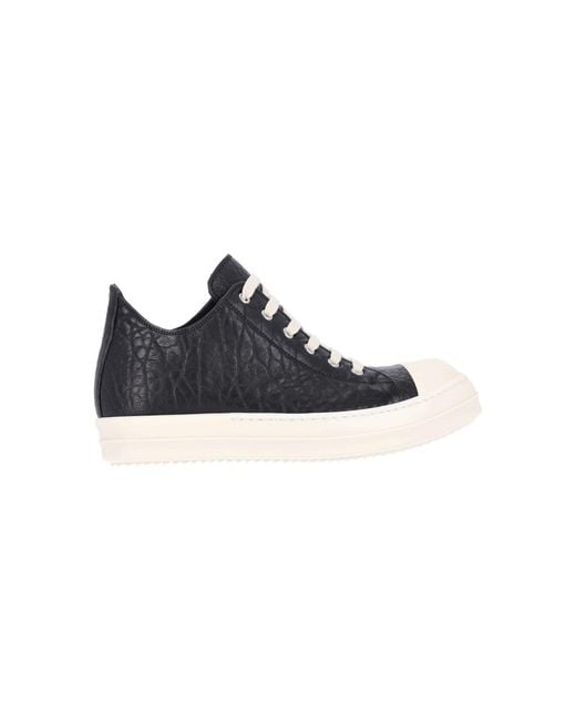 Rick Owens Black Sneakers “Low” for men
