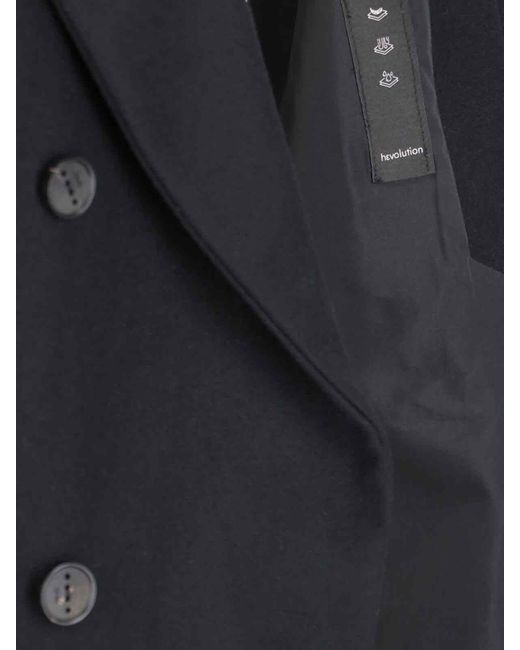 Hevò Blue Double-Breasted Blazer "Rodi" for men