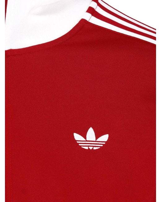Adidas Red Zip Hoodie "Firebird" for men
