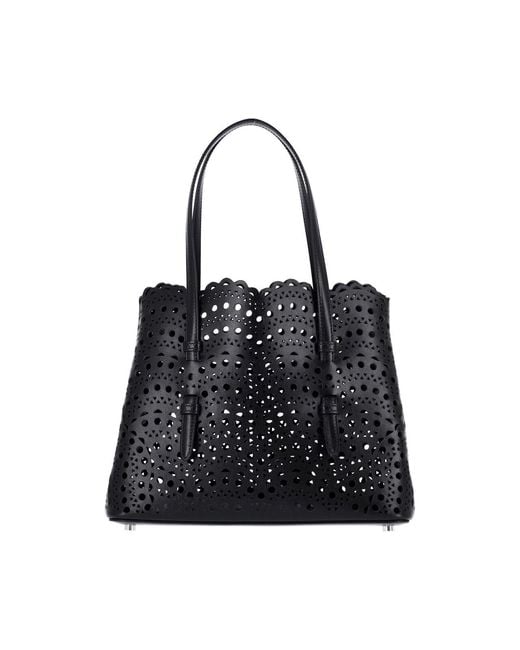 Alaïa Black Tote Bag “Mina 25”