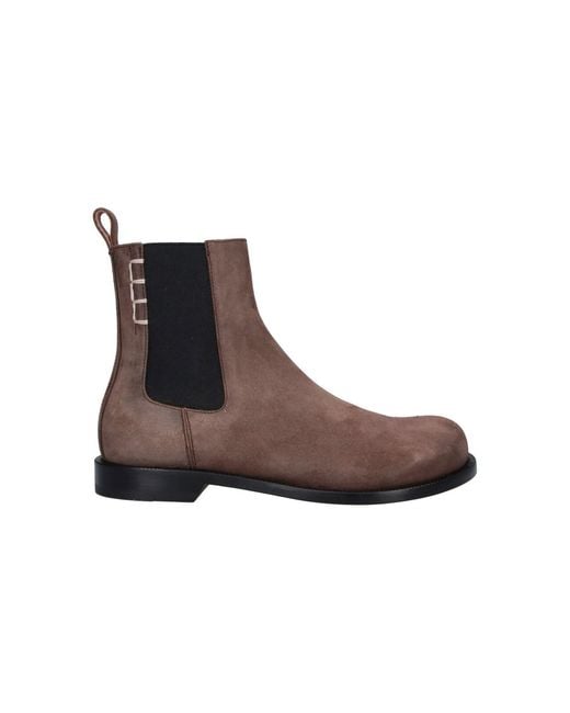J.W. Anderson Brown Calf Suede Ankle Boots for men