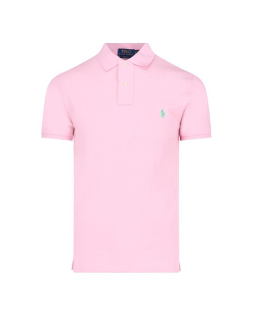 Polo Ralph Lauren Pink Logo Polo Shirt for men