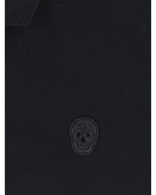 Polo Logo di Alexander McQueen in Black da Uomo