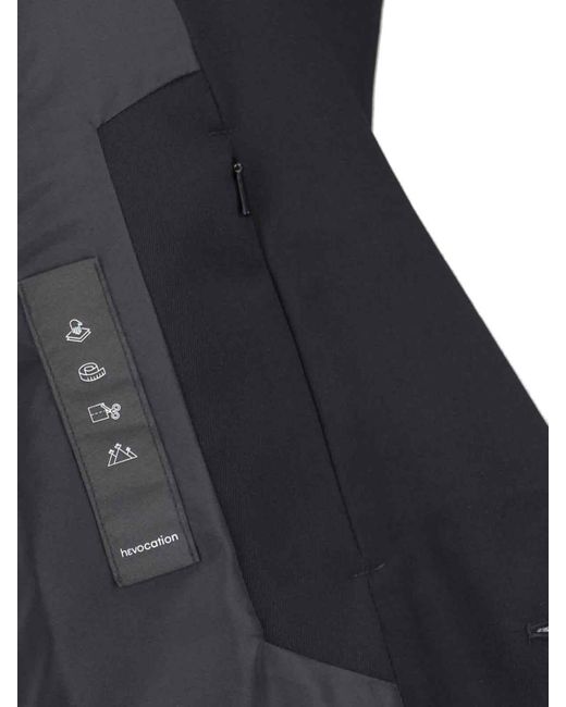 Hevò Black 'Molfetta' Single-Breasted Jacket for men