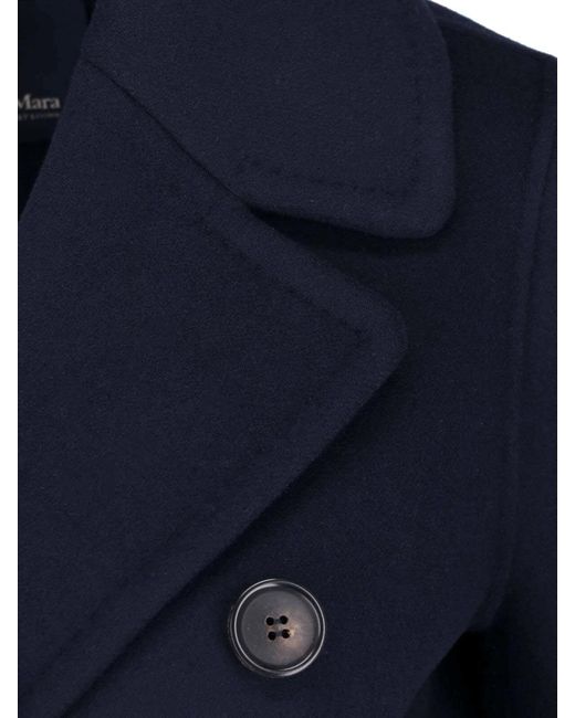 Max Mara Blue Peacoat