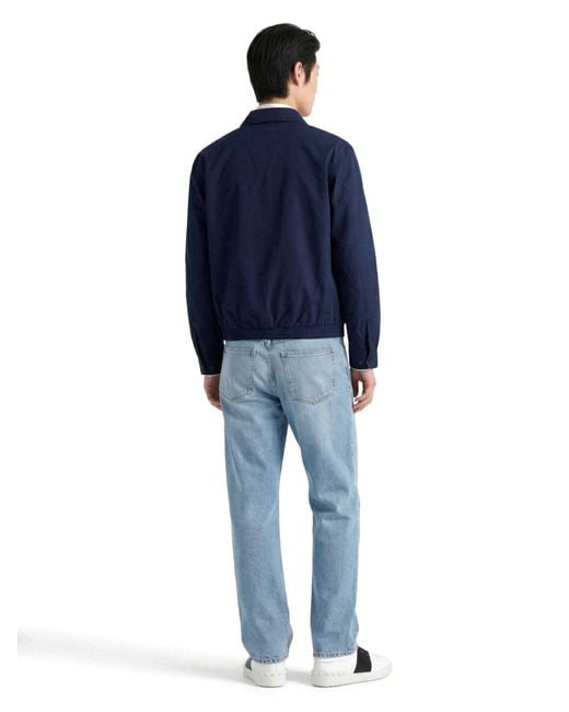 Polo Ralph Lauren Blue Structured Front Button Jacket With Pointed Collar for men