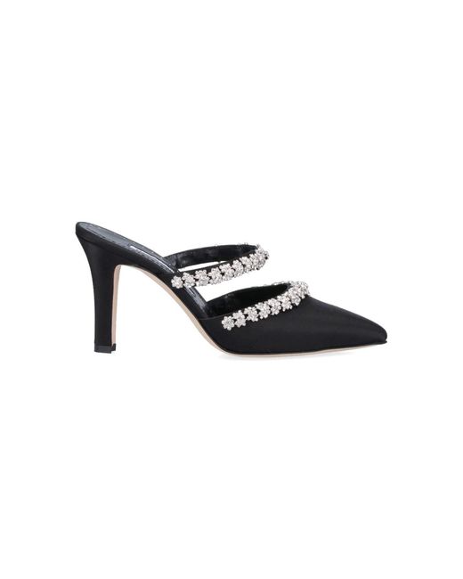 Manolo Blahnik Black "Vedadamu" Mules