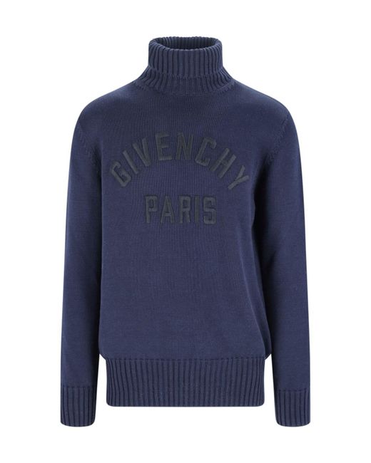 Givenchy Blue Turtleneck Sweater for men