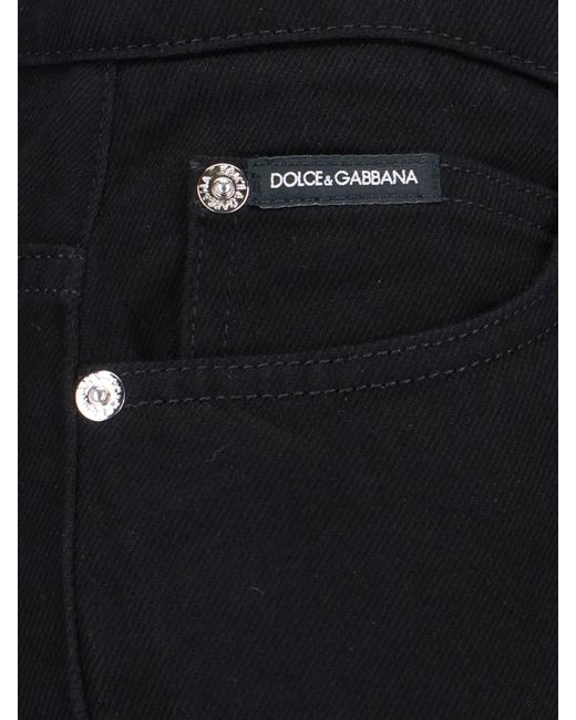 Jeans Bootcut di Dolce & Gabbana in Black
