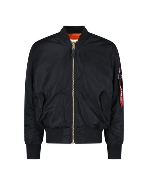 Alpha Industries Black 'ma-1' Reversible Bomber Jacket for men