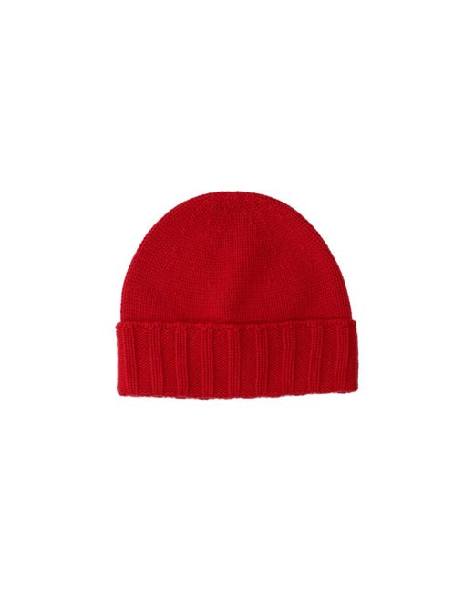 Drumohr Red Cashmere Beanie for men