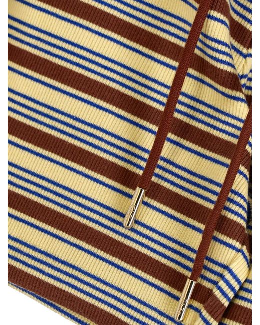 Fendi Blue Cotton Knit Shorts