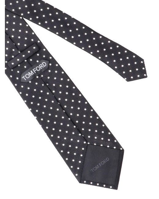 Tom Ford Black Mulberry Silk Tie For for men