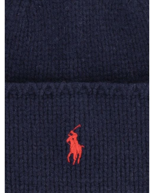 Polo Ralph Lauren Blue Logo Beanie