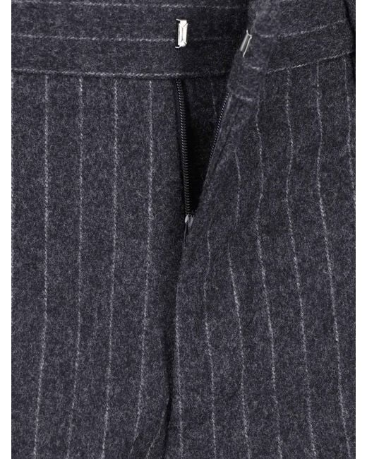 Lardini Blue Double-Breasted Virgin Wool Suit for men