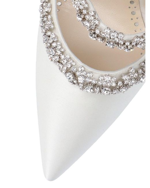 Manolo Blahnik White "Vedadamu" Mules