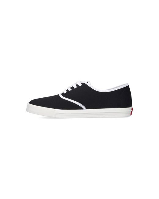 Prada Black Drill Fabric Sneakers for men
