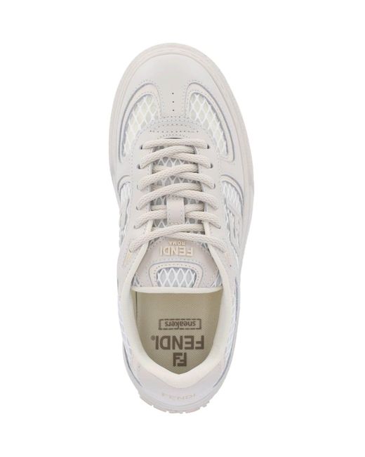 Sneakers Platform "Match" di Fendi in White