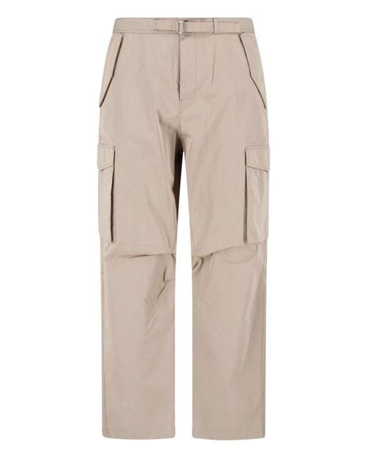 Paul Smith Natural Mid-Rise Cotton Cargo Pants for men