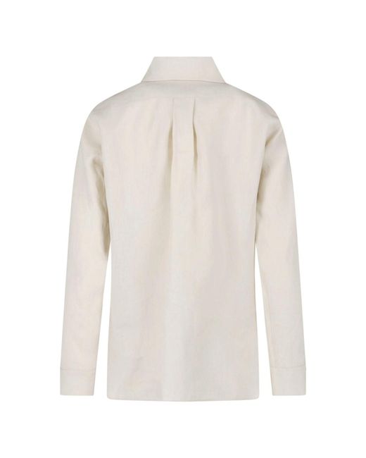 Max Mara White Linen Shirt "Falasco"