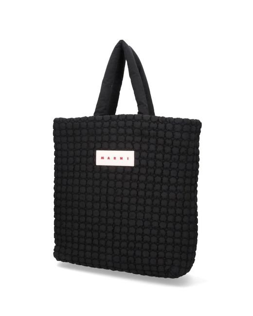Borsa Tote "Puff" di Marni in Black da Uomo