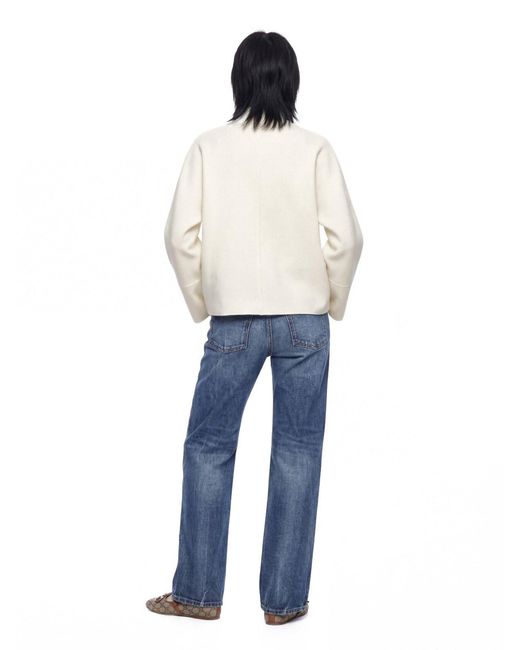 Max Mara White Virgin Wool Cardigan