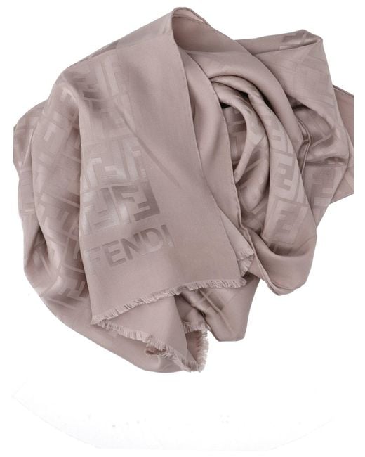Fendi Brown Ff Shawl