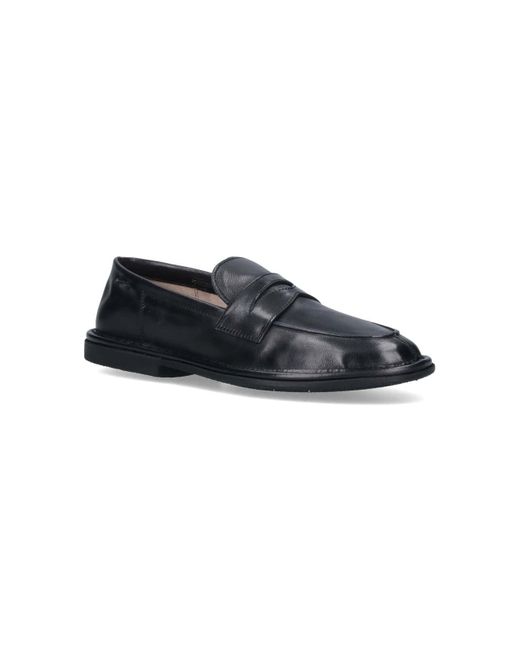 Alexander Hotto Black Leather Loafers