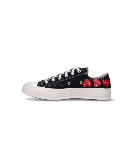 COMME DES GARÇONS PLAY Black Low "Converse Multi Heart Chuck 70" Sneakers