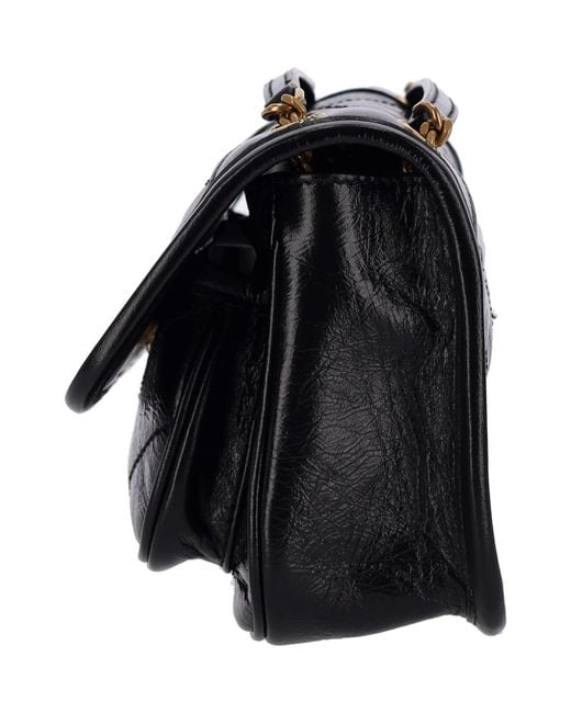 Saint Laurent Black Mini Shoulder Bag “Niki”