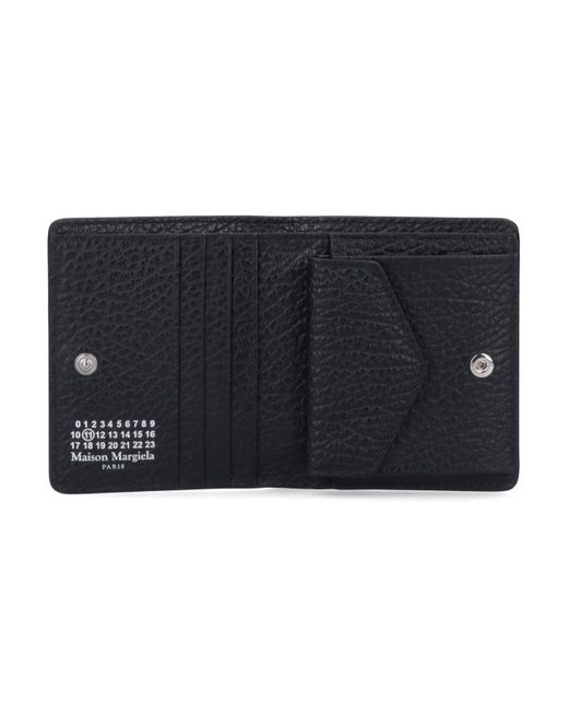 Portacarte Compatto "Four Stitches" di Maison Margiela in Black