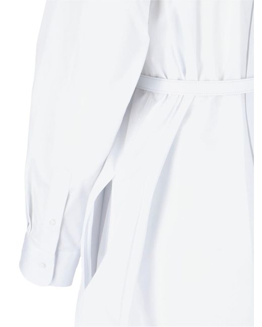 Fendi White Midi Shirt Dress