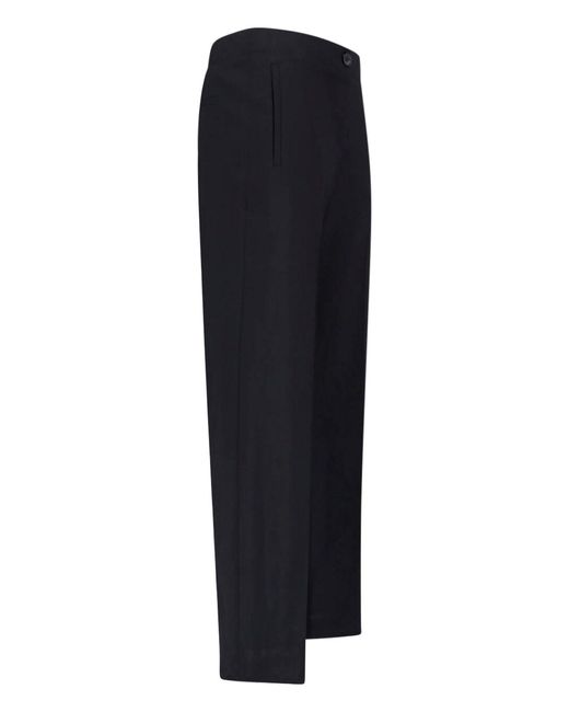 Khaite Blue Straight Pants "Mita"