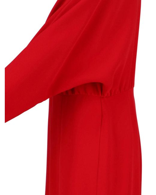 Valentino Red Silk Maxi Dress