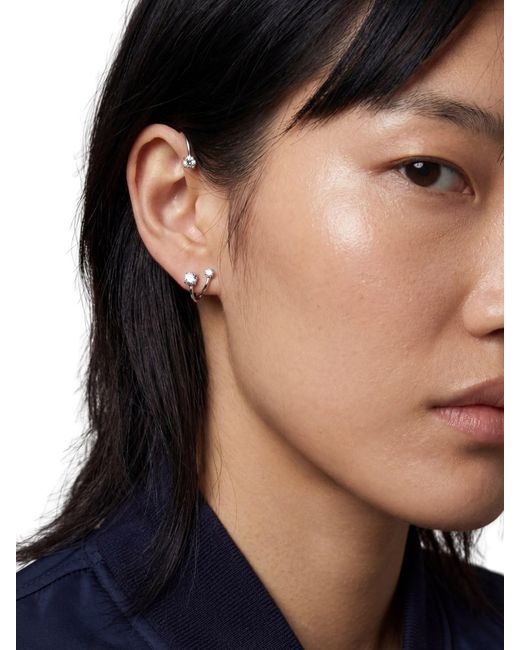 Ear Cuff "Three Point" di Panconesi in Metallic