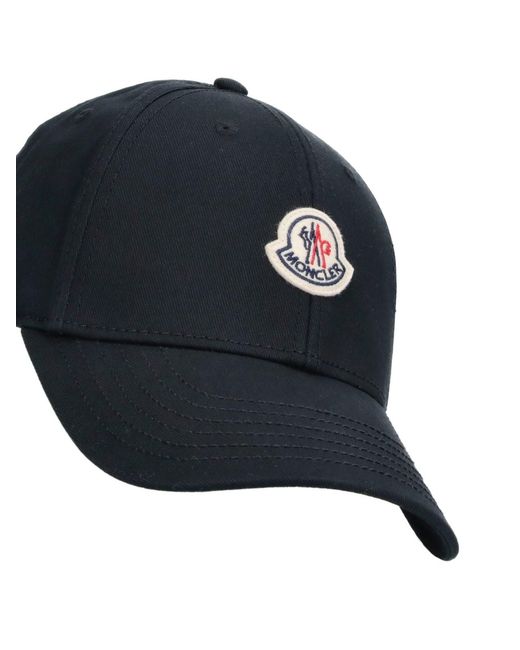 Moncler Blue Baseball Cap Logo