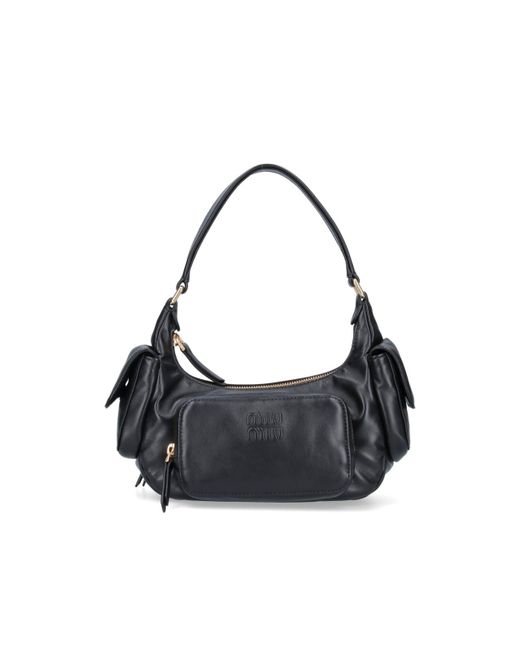 Miu Miu Black 'pocket' Shoulder Bag