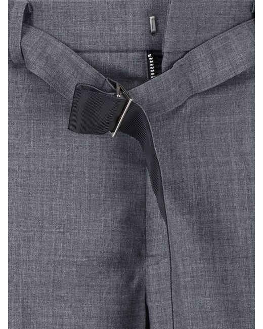 Sacai Blue Wool Pants