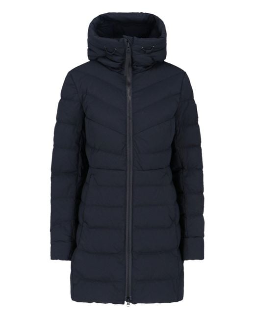 Canada Goose Blue Clair Quilted Aira Fabric Coat